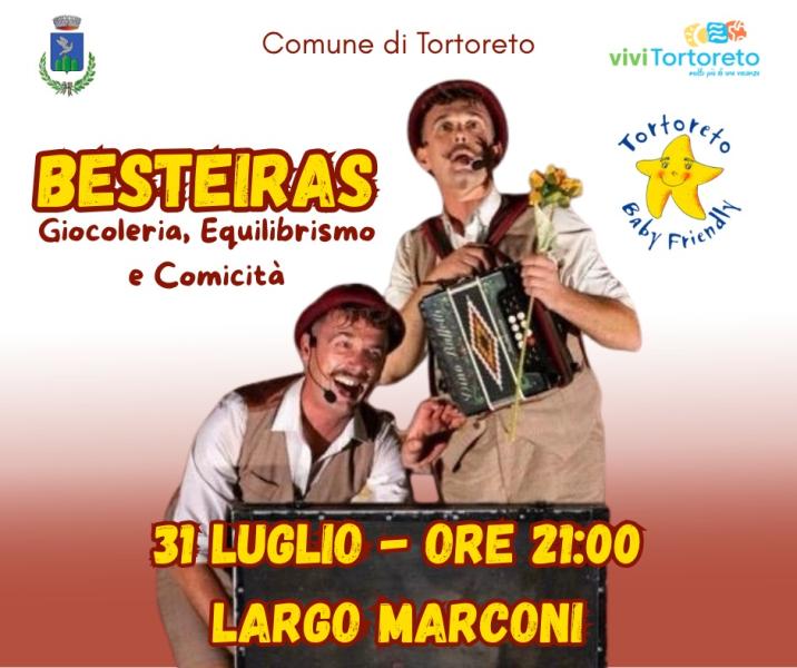 Besteiras: juggling, balancing, and comedy