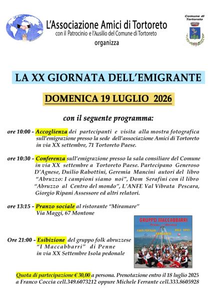 20th Emigrant's Day