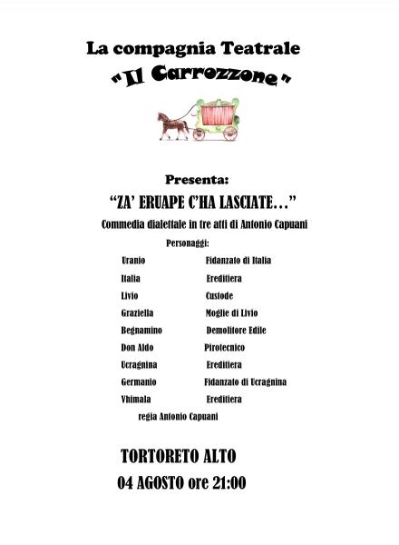 Za’ Eruape c’ha lasciate…