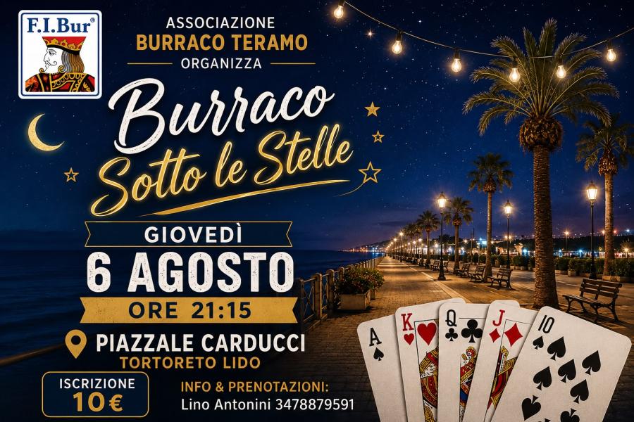 Burraco sotto le stelle